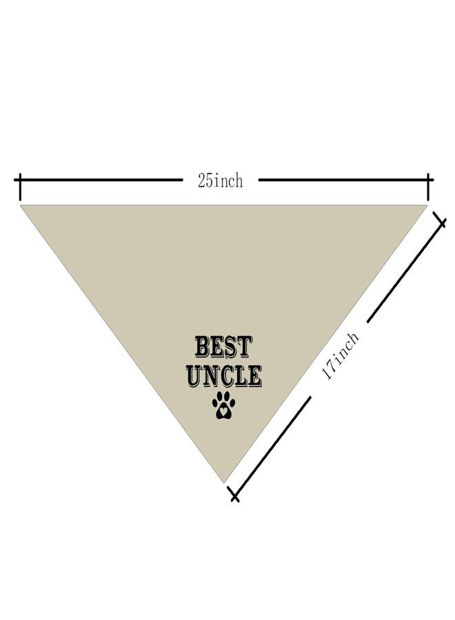 ZPPRJF Uncle Dog Apricot Gray Triangle Scarf - Funny Cute Dog Bandana for Small to Large Dogs (D26) - Image 4